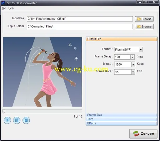 Program4Pc GIF To Flash Converter 4.0的图片1