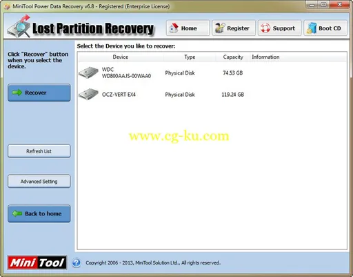 MiniTool Power Data Recovery 6.8.0.0 Technician Bootable Media Builder的图片1