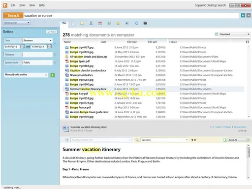 Copernic Desktop Search 4.2.0.6628的图片1