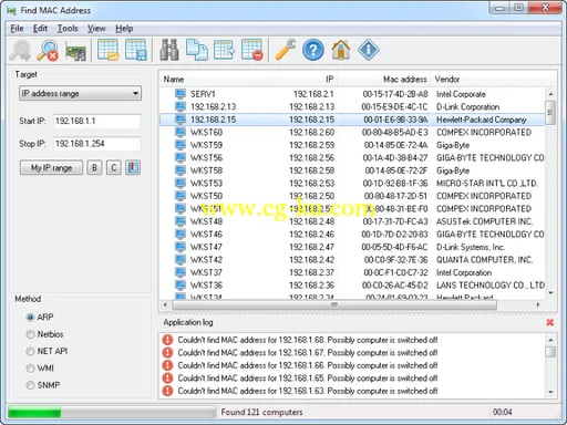 LizardSystems Find MAC Address 4.00 Build 131的图片1