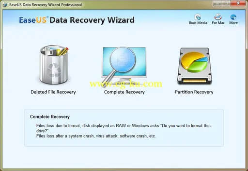 EaseUS Data Recovery Wizard WinPE Edition 7.0 Retail的图片1