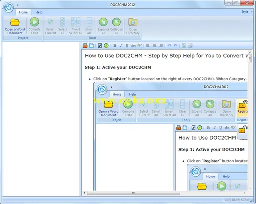 DawningSoft DOC2CHM 2012 5.0的图片1