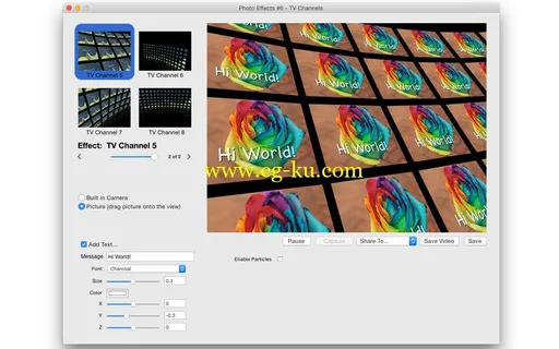 Photo Effects 6 TV Channels V4.0.0 MacOSX的图片1