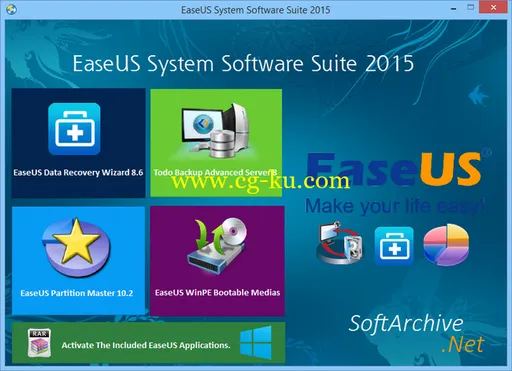 EaseUS System Software Suite 2015.02 Multilingual的图片1