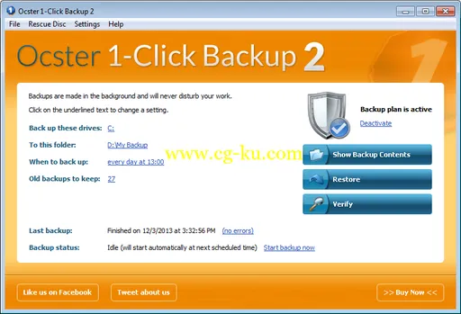 Ocster 1-Click Backup 2.08的图片1