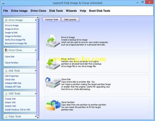 Lazesoft Disk Image & Clone 4.0.0.1 Unlimited Edition WinPE BootCD的图片1