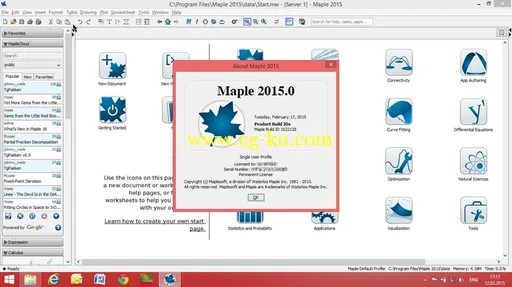 Maplesoft Maple 2015.0 X32/x64的图片2