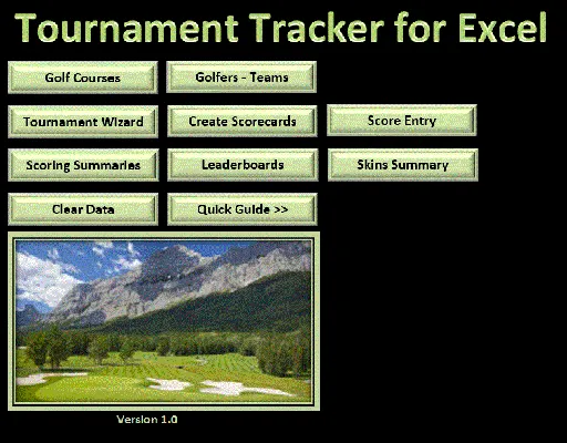 Tournament Tracker For Excel 2007/2010/2013 V1.0的图片1