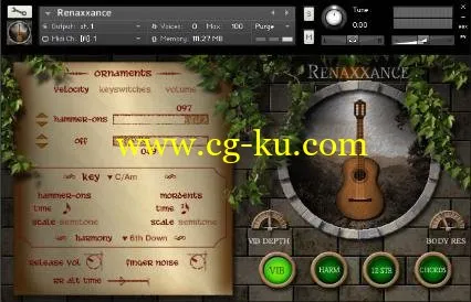 Indiginus Renaxxance Exprexxive Nylon String Guitar KONTAKT的图片1