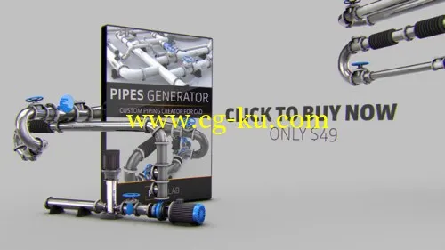 The Pixel Lab Pipes Generator For Cinema 4D的图片1