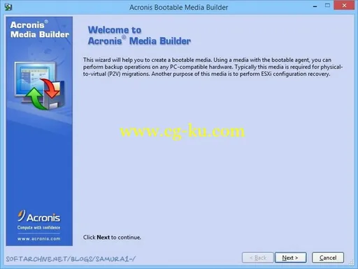 Acronis Backup For VMware 9.0.10535 Bootable Media Builder的图片1