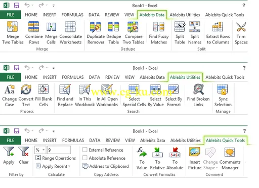 AbleBits Ultimate Suite For Microsoft Excel 2015.1.0.380的图片1