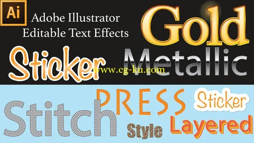 SkillShare – Design Editable Text Effect in Illustrator的图片1