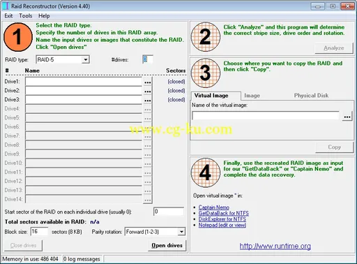Runtime RAID Reconstructor 4.40的图片1