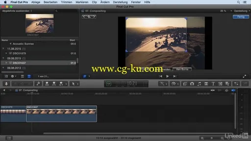 Final Cut Pro X 10.2 – Grundlagen的图片2