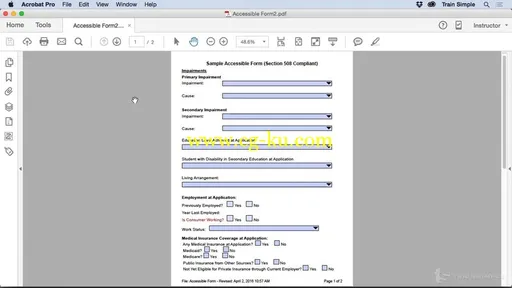 Trainsimple – Acrobat DC Working With Forms的图片2