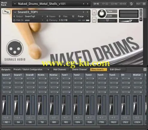 音效下载Wilkinson Audio’s Naked Drums KONTAKT的图片1