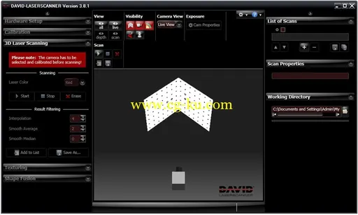 DAVID-Laserscanner Pro 3.8.1 Build 3777的图片1