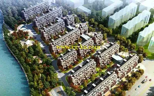 现代低楼建筑模型的图片3