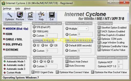 Internet Cyclone 2.27 网络加速工具的图片1