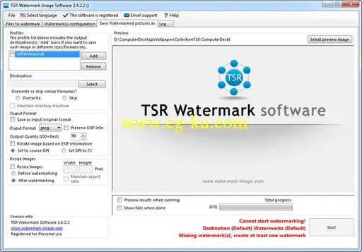 TSR Watermark Image Pro 3.5.6.1 + Portable的图片1