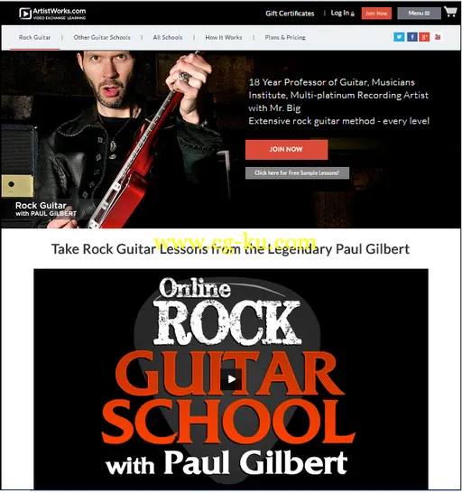 Artistworks – Rock Guitar Lessons with Paul GIlbert (2016)的图片1