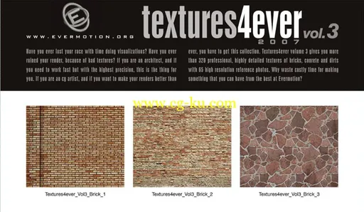 Evermotion Textures4ever Vol1-3贴图素材包集合的图片1