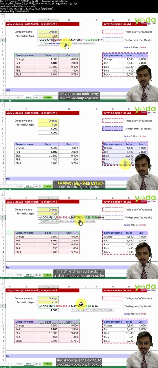 Excel Advanced: VLOOKUP, INDEX, MATCH, SUMIFS, COUNTIFS的图片2