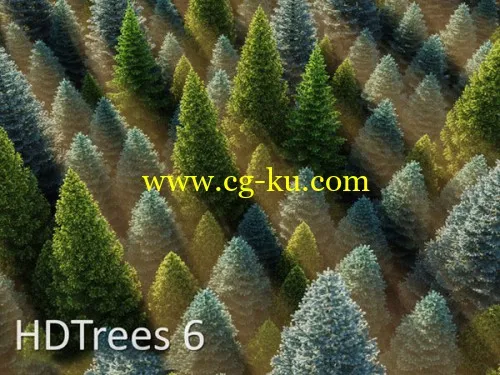 HD Trees vol. 3 for Cinema4D植物模型的图片1