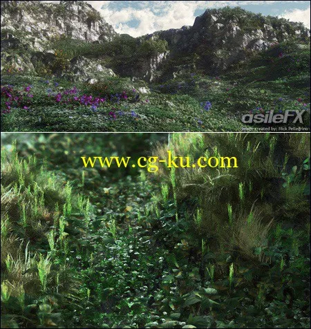 AsileFX Ground Cover Jungle Rainforest Tree Pack Vuegen的图片1