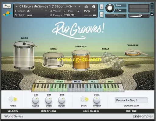 音效下载Cinesamples Rio Grooves! KONTAKT的图片1