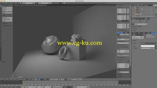 cgcookie -blender基本的照明教程的图片1