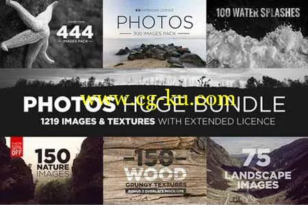 Creative Market – 1219 Images & Textures Bundle plus 80 ProBrush for Illustrator的图片1