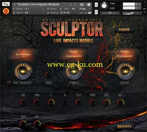 音效下载Gothic Instruments SCULPTOR Live Impacts Module KONTAKT AiFF的图片1