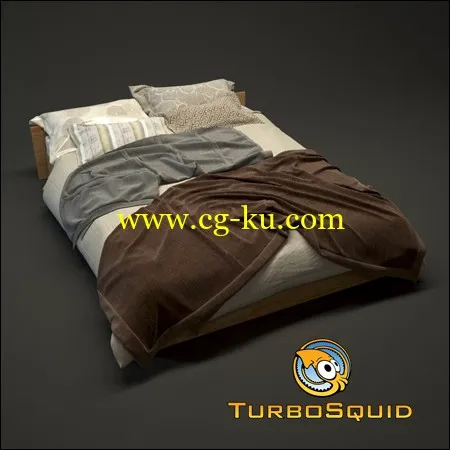 TurboSquid – Photorealistic Bed的图片1