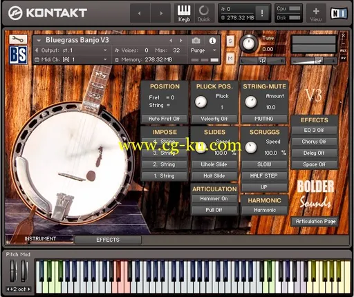 音效下载BolderSounds Bluegrass Banjo v3 KONTAKT的图片1