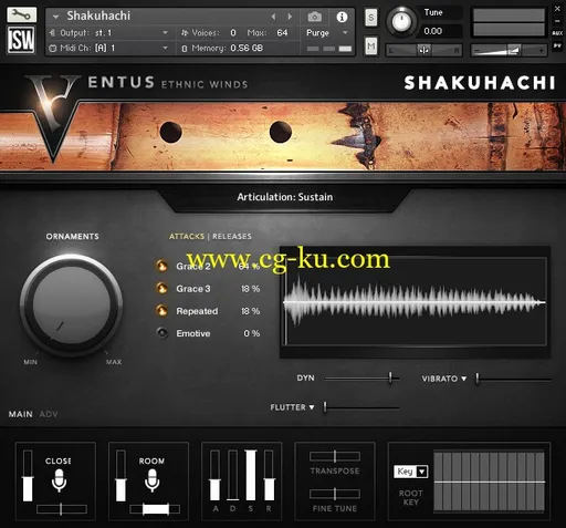 音效下载Impact Soundworks Ventus Ethnic Winds – Shakuhachi KONTAKT的图片1