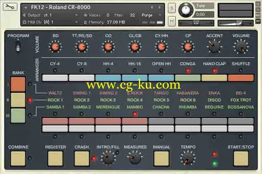Forgotten Keys FK12 Roland CompuRhythm CR-8000 KONTAKT的图片1