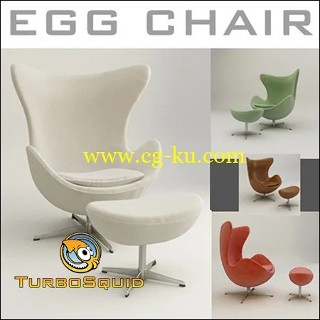 TurboSquid – Egg Chair的图片1