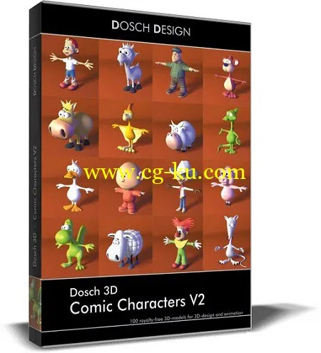 DOSCH 3D Comic Characters V2的图片1