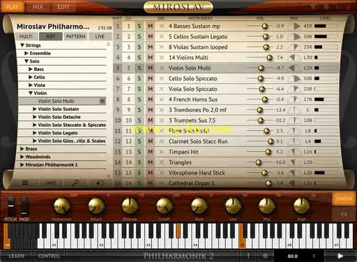 音效下载IK Multimedia Miroslav Philharmonik 2 Sound Content Update1 HYBRiD的图片1