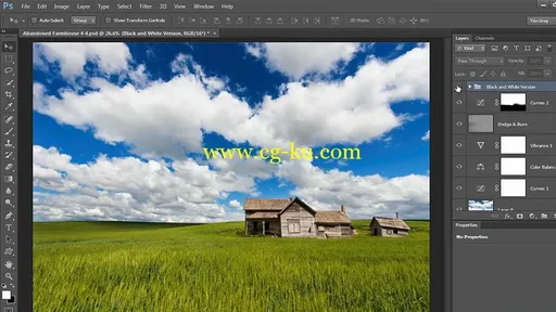 Enhancing a Photograph in Photoshop Abandoned Farmhouse的图片1