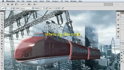 Digital Painting in PhotoshopSkytrain的图片1