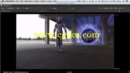 Compositing an Alien Portal in NUKE的图片1