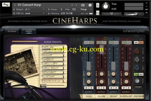 Cinesamples CineHarps KONTAKT的图片1