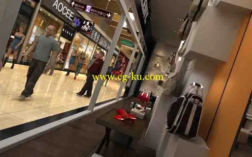 商场商店动画3D动画的图片1