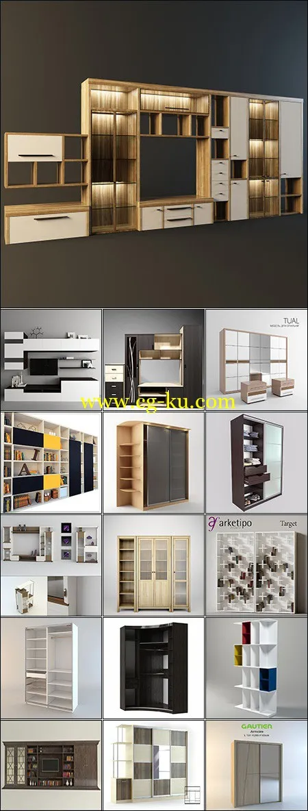 Modern Wardrobe  Display Cabinets的图片1