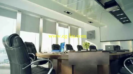 1个会议室3D动画场景的图片1