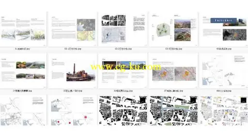 ps景观平面素材 高清建筑园林景观PSD分层符号标志分析图PS素材城市规划平面素材的图片4