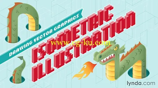 Lynda – Drawing Vector Graphics: Isometric Illustration的图片1